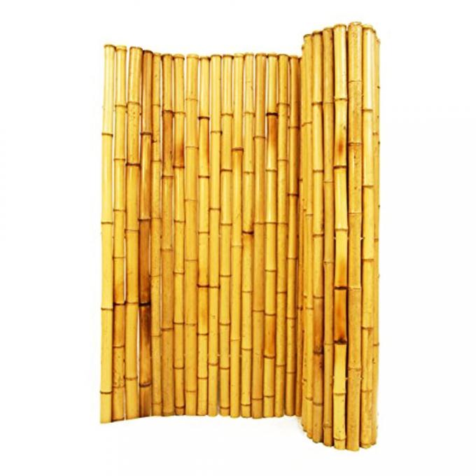 De natuurlijke van de Omheiningspanels rolled bamboo van het Bamboemateriaal Geschilderde Bamboe Omheining Privacy Garden Border 2