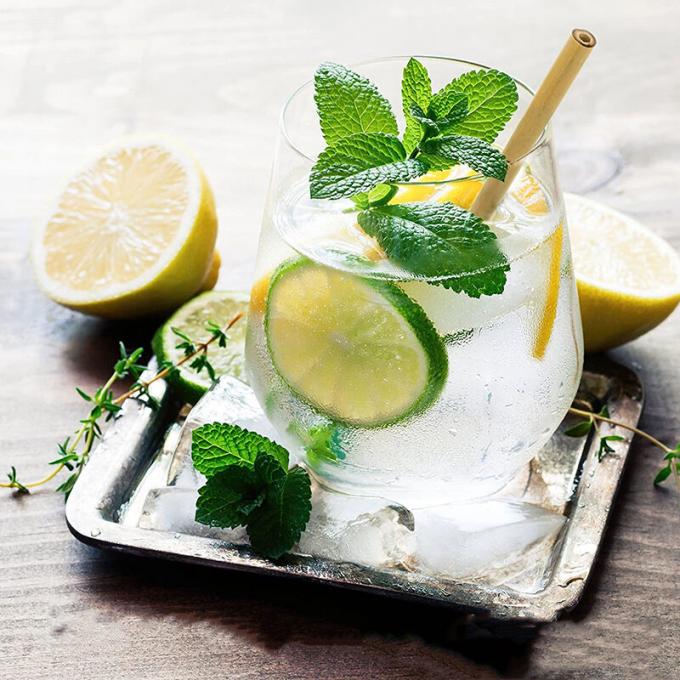 Herbruikbare natuurlijke bamboe-drinkstrooitjes Duurzaam Wegwerpbaar en biologisch afbreekbaar Inclusief reinigingsborstel 1