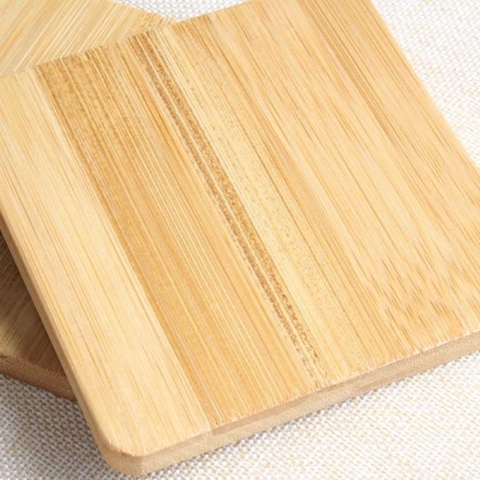 Bamboe-coasters voor ambachten, vierkante en ronde coasters voor ambachten bekleed plain drinkbekercoaster 3