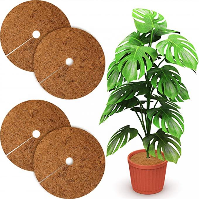 Coconut Fiber Mulch Ring Tree Protector Mat voor Disc Plant Cover Onkruidbestrijdingsmatten 5