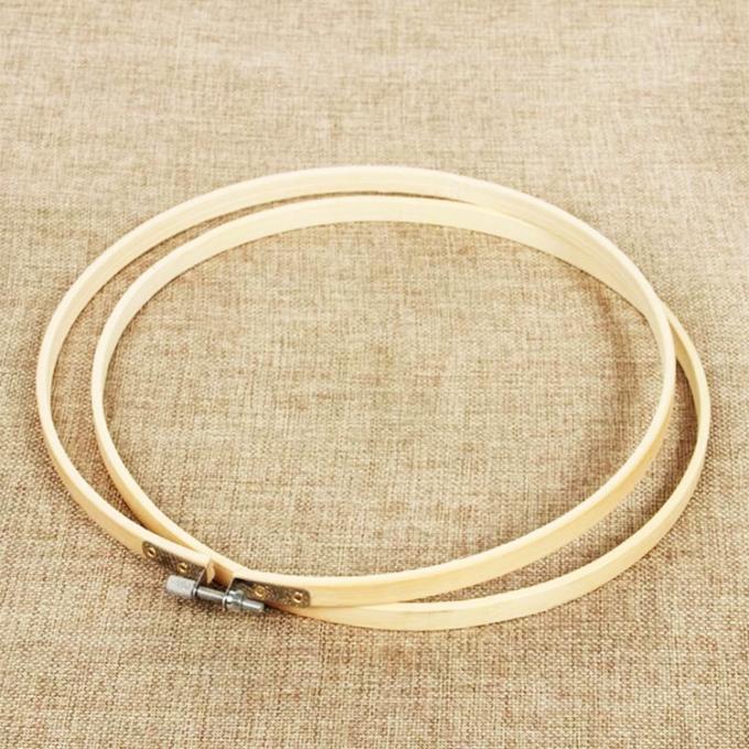 Duurzame Bamboe Ambachtelijke Hoepel Herbruikbaar Borduurframe voor Zelfgemaakte Kunst 3