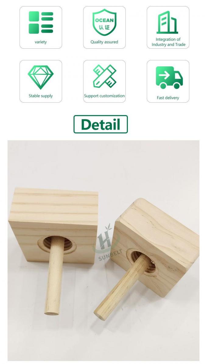 Cylinder/vierkante lege fles met diffuser voor essentiële olie van riet met houten balstok 2