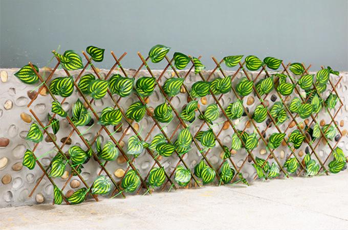 Weatherproof Greenery Privacy Fence No Rotting Flame Retardant for Added Safety 0