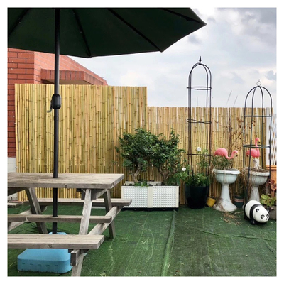 Omheining Tonkin Bamboo van het binnenplaats de Decoratieve Bamboe 1.5m Openluchttuinomheining