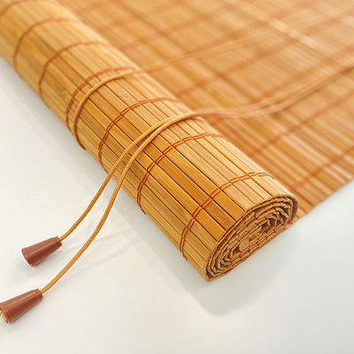 Geweven gemakkelijk Geïnstalleerd van Roman Bamboo Mat Rolling Curtain Blind Openlucht 180*180cm