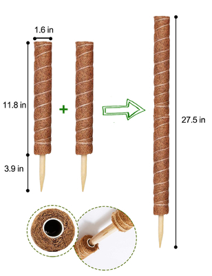 44cm de Installaties die van Coirmoss totem pole kit for en Ondersteunend Installatieskokosnoot Pool beklimmen