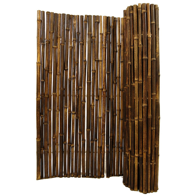 De natuurlijke 180cm 240cm Zwarte Schermende Muur van For Garden Decoration van de Bamboeomheining