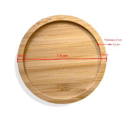 6 pak 9cm Ronde Lege van het de Barhuis van Bamboeonderleggers voor glazen de Koponderleggers voor glazen