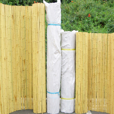 Natuurlijk Gekleurd Bamboe die 240cm Tuinbamboe Gerolde Omheining onderzoeken