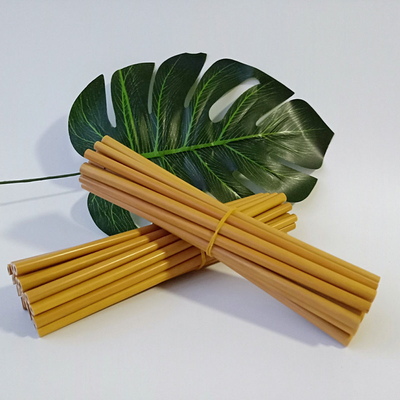 De biologisch afbreekbare Organische Natuurlijke Vezel Straw Reusable Bamboo Drinking Straw van de Bamboe Grondstof met Reinigingsmachine