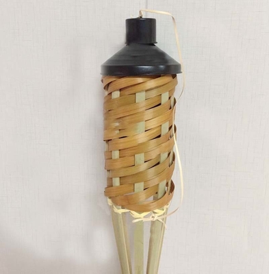 115cm de Partijtoortsen van Tiki Torch Hand Woven Bamboo van de Bamboetuin