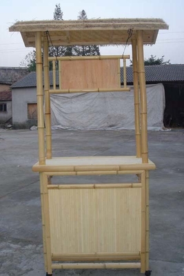 Cabana Partijbamboe Tropisch Tiki Bar 220x160cm met de Onderkrukken van de Kabinetsplank