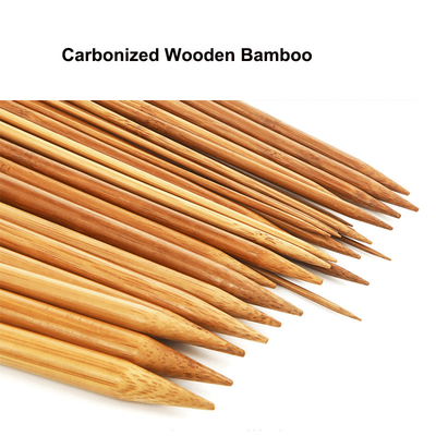 12pcs Geplaatste het Bamboehaaknaalden van bamboe Cirkelbreinaalden