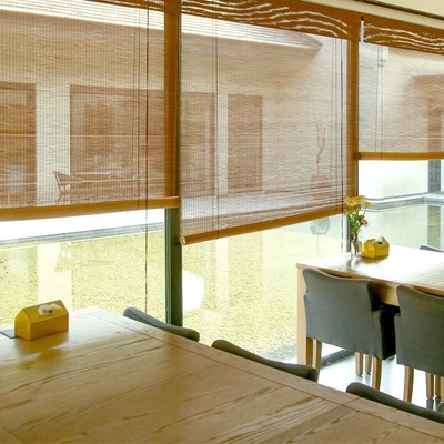 1.8m paste het Blinde Zonnescherm van de Bamboerol Kleurrijk Gordijn voor Huis aan