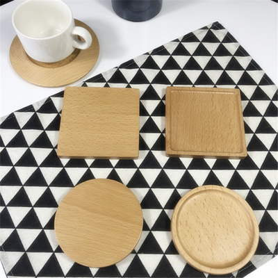 De ronde Lege Bamboeonderleggers voor glazen maken de Mat van Onderlegger voor glazenmat for home cafe drinking waterdicht