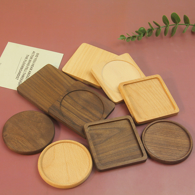 Van de de Onderleggers voor glazen Milieuvriendelijke Originele eco-Vastgestelde Koffie van het douanebamboe het Bamboe houten Mat van Tray Square /Round