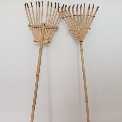 11 tand 145cm Eg van de Tuinharken van de Bamboehark de Met de hand gemaakte Niet geroeste