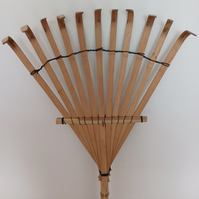11 tand 145cm Eg van de Tuinharken van de Bamboehark de Met de hand gemaakte Niet geroeste