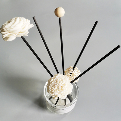 Bemerkt Houten Droog Sola Flower Reed Diffuser 15cm met Katoenen Wiek voor Decoratief