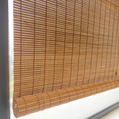 Het natuurlijke Blind van het Venster Blinde Roman Shade Home Decoration Sun van het Bamboeop een hoger niveau weergeven