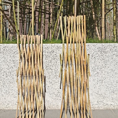 Het uitzetbare het Latwerktuin van Bamboepolen Flexibele Schermen voor Balkondecoratie 120*180cm