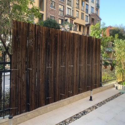 Natuurlijk Tuinbamboe Houten Reed Fence Painted Panels Rolled 10*100cm