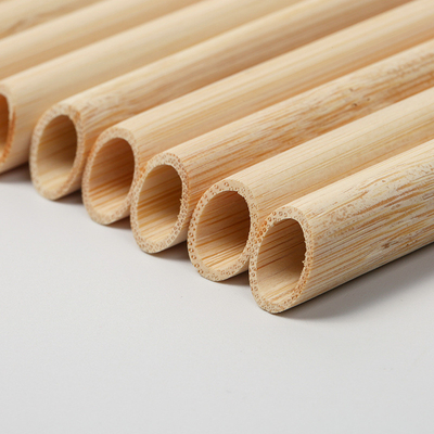 Opnieuw te gebruiken Natuurlijk Bamboe die Straw With Customized Laser Label-Biologisch afbreekbaar Logboek drinken