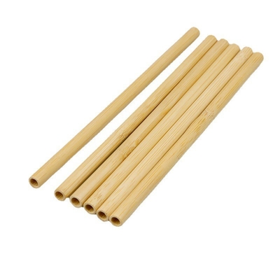 Opnieuw te gebruiken Natuurlijk Bamboe die Straw With Customized Laser Label-Biologisch afbreekbaar Logboek drinken