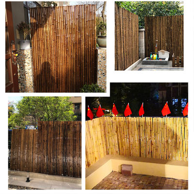 De natuurlijke van de Omheiningspanels rolled bamboo van het Bamboemateriaal Geschilderde Bamboe Omheining Privacy Garden Border
