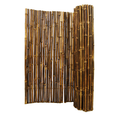 De natuurlijke van de Omheiningspanels rolled bamboo van het Bamboemateriaal Geschilderde Bamboe Omheining Privacy Garden Border