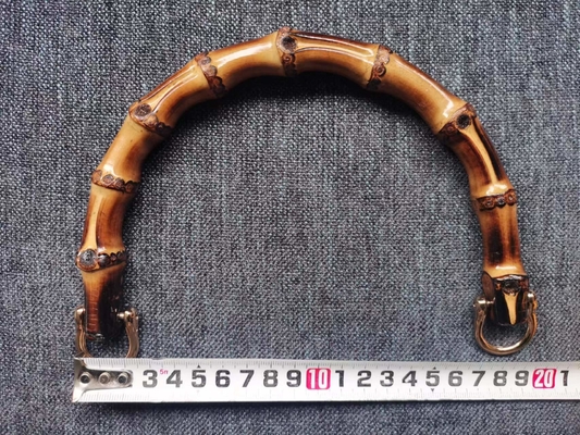 Handvat van de het Bamboezak van bagagetoebehoren het Natuurlijke voor Vrouwenhalve cirkel