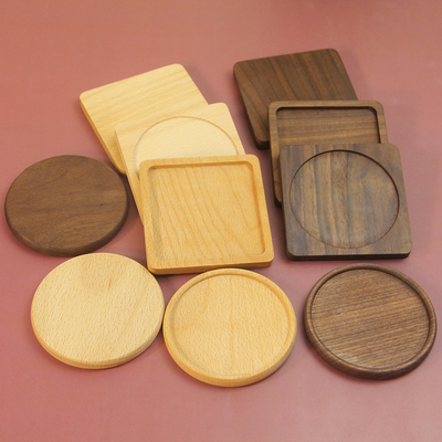 Natuurlijke de Whiskyonderlegger voor glazen van koffietray bamboo wood mat dressed voor Drank