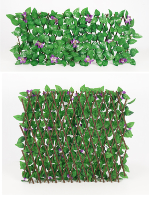 Decoratieve Plastic Groene Installatie Mat Panel Artificial Leaves Fence voor Openlucht