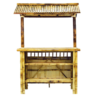 220x160cm Tiki Bar Bamboo Bench Bar met Waterdicht Dak zitten Openlucht voor