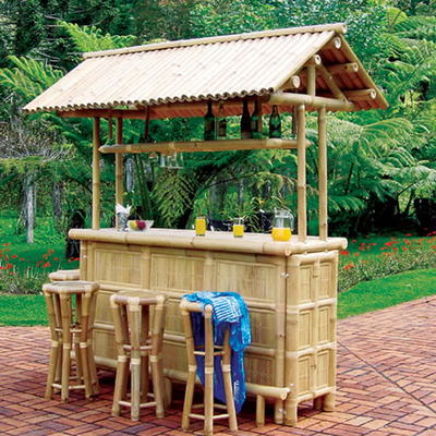 De binnen Openlucht Tropische Cabana Stoel van Tiki Bars With Counter Bamboo van het Partijbamboe