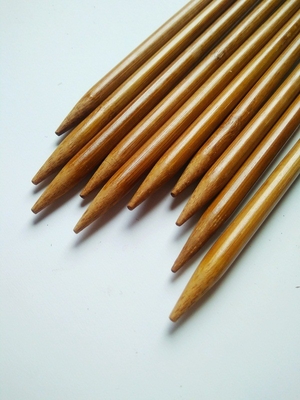 Gecarboniseerde Bamboedubbel Gerichte Breinaalden voor Met de hand gemaakt Creatief DIY-Garen