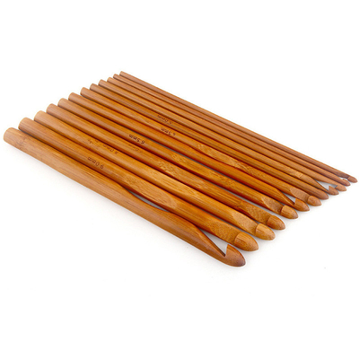 8 stukken 1mm tot 2.75mm Houten Bamboehaaknaalden Geplaatst Handcrafted-Breinaalden