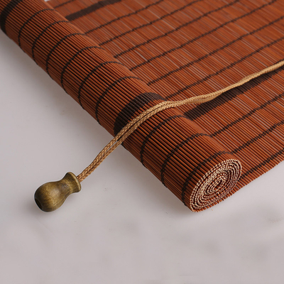 Geweven gemakkelijk Geïnstalleerd van Roman Bamboo Mat Rolling Curtain Blind Openlucht 180*180cm