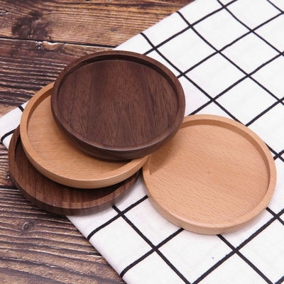 Van de de Onderleggers voor glazen Lege Koffie van de bamboe Houten 9cm Vierkante Drank de Kop Drinkende Onderleggers voor glazen
