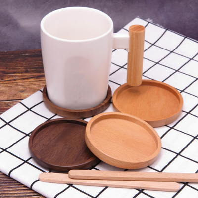 Van de de Onderleggers voor glazen Lege Koffie van de bamboe Houten 9cm Vierkante Drank de Kop Drinkende Onderleggers voor glazen