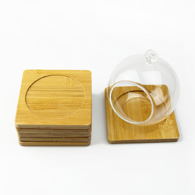 De ronde Lege Bamboeonderleggers voor glazen maken de Mat van Onderlegger voor glazenmat for home cafe drinking waterdicht