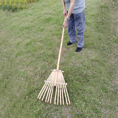 9 tand 120cm Eg van de Tuinharken van Eco van de Bamboehark de Met de hand gemaakte Vriendschappelijke