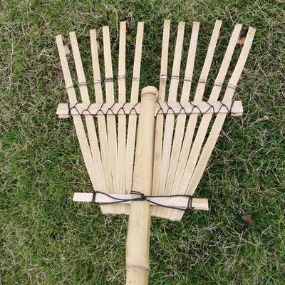 9 tand 120cm Eg van de Tuinharken van Eco van de Bamboehark de Met de hand gemaakte Vriendschappelijke