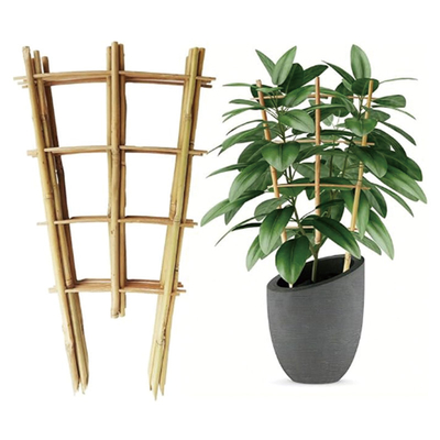 Fabriek direct leveren handgemaakte 24 inch bamboe U Trellis Hoop Stakes voor tuin