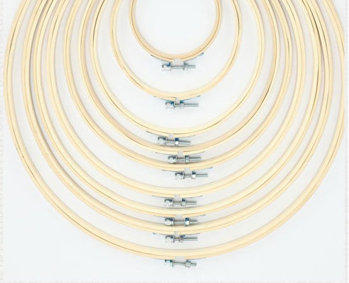 Groothandel Bamboes cirkel kruis steken frame borduurbanden set