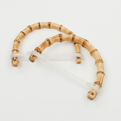 Bamboe zak handgreep natuurlijke bamboe greep voor totes & clutches