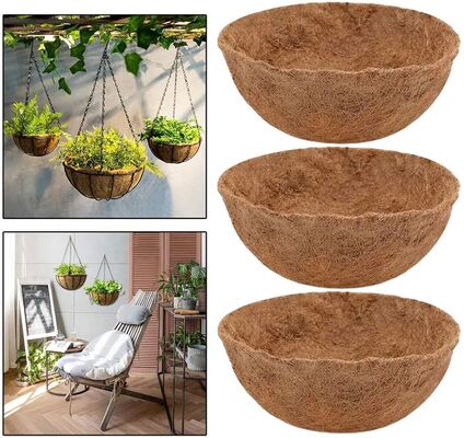 Coconut Coir Hanging Planter Basket Met Hanger Natuurlijke milieuvriendelijke plantenpot voor binnentuin