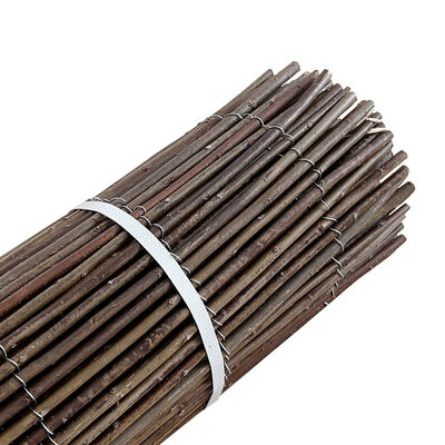 Natuurlijke Willow Fencing, Willow Screen Curtain milieuvriendelijk voor tuin, balkon, buiten, achtertuin Patio Decors hek rollen-1*3m