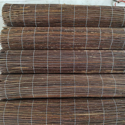 Natuurlijke Willow Fencing, Willow Screen Curtain milieuvriendelijk voor tuin, balkon, buiten, achtertuin Patio Decors hek rollen-1*3m