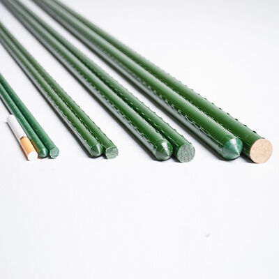 Metalen palen met plastic coating Groene tuinpalen voor plantenondersteuning Klimplanten Landschapsafscheiding